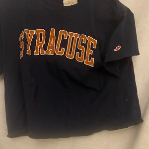 Syracuse University short sleeve crop top